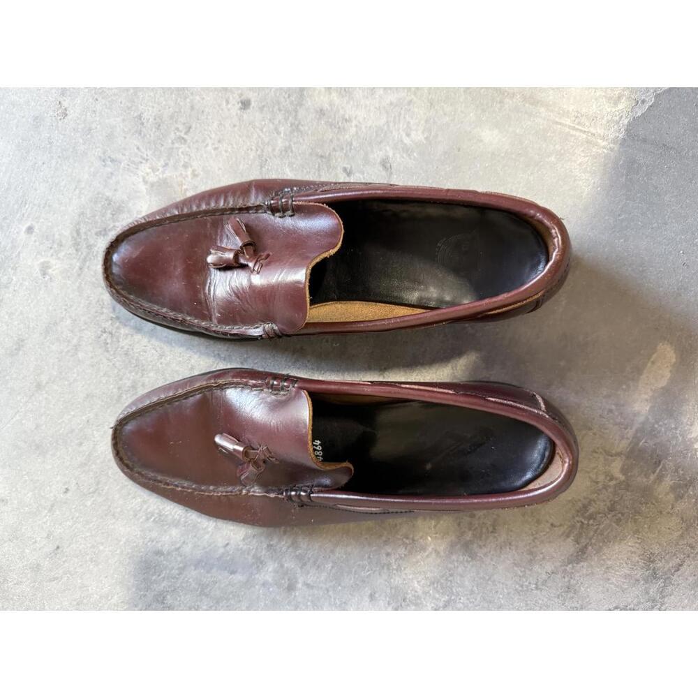 Vintage Florsheim Men's Brown Leather Tassel Loafers 7.5
